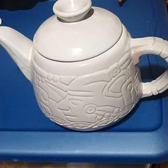 GAIL PITTMAN Signed Annabella COFFEE Tea MUG 3.5" and Frankoma Aztec ceramic pot - Picture 1 of 14